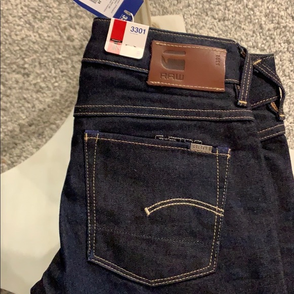 NWT! G-Star Raw 3301 Straight Leg Denim - Picture 4 of 4